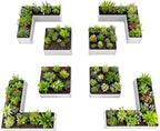 A ANLEOLIFE Set of 8, 18 Inch Tall Antique White Raised Garden Beds Kit - Image 3