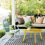 Grand Patio Round Steel Patio Coffee Table, Weather Resistant Outdoor Large - Image 2