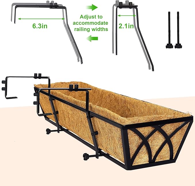 Y&M Planter, 24in Metal Box - Image 5