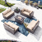 Kullavik 10 Pieces Outdoor Patio Furniture Set by KULLAVIK
