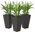Outsunny 28 Inch Tall Planters for Outdoor Plants, Stackable Tapered Large by Outsunny