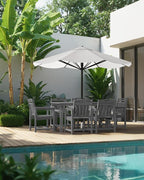 Outdoor Rectangle Dining Table, Heavy-Duty HDPE Table - Image 6