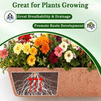 Halatool 2 Pack 24 Inch Window Box Liners, Pre-Formed Coco Fiber Replacement - Image 4