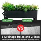 Raised Garden Bed with Legs and Wheels Removable - Image 4