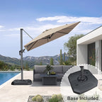 PURPLE LEAF 8 Feet Outdoor Square Cantilever Umbrella Patio Umbrella - Image 2