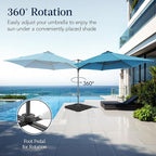 Best Choice Products 10ft Solar LED Offset Cantilever Hanging Market Patio - Image 3
