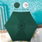 Simple Deluxe 9' Patio Umbrella Outdoor Table Market Yard Umbrella - Image 5