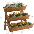 3-Tiers Wooden Raised Garden Bed, Wood Planter Box - Image 7