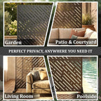 Metal Privacy Screen Outdoor 72x44in – Rustproof Steel Decorative Fence Panel - Image 8