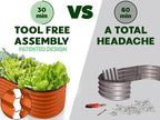 9-in-1 Galvanized Steel Raised Garden Bed // 8×2×1.5 ft Modular Planter - Image 6