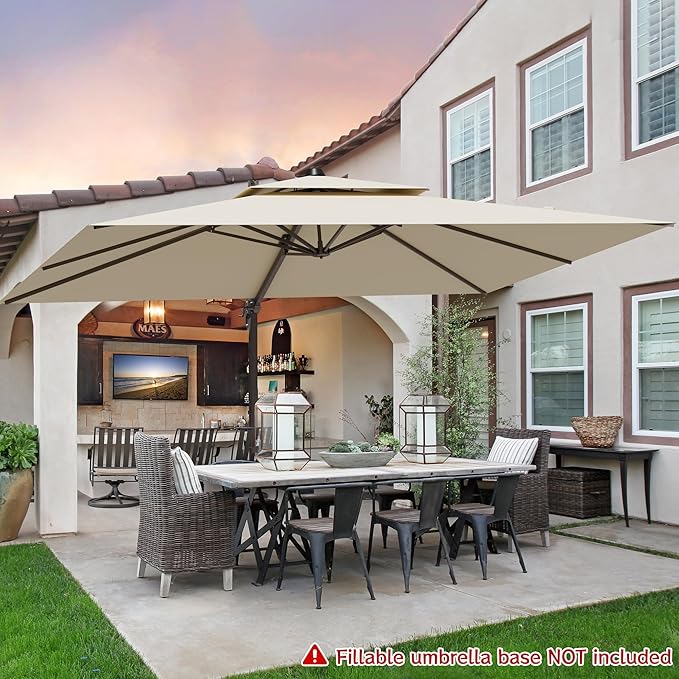9x12FT Cantilever Patio Umbrella - Image 7