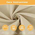 HolidayIdeas Outdoor Curtains for Patio Waterproof, 2 Panels - Image 5