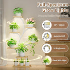 Plant Stand Indoor with Grow Lights, 7 Tiered Indoor Plant Shelf, Metal Plant - Image 3