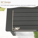 LUE BONA Outdoor Coffee Table, HDPS Patio Coffee Tables - Image 6