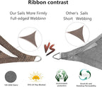 Tronssien Rectangle 10'x13' Sun Shade Sail, 95% UV Blockage Canopy Awning - Image 4