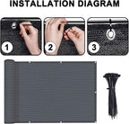 LOVE STORY Balcony Privacy Screen, UV Protection and Weather-Resistant - Image 2