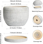 SQOWL Ceramic Flower Pots - Image 3