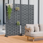 Casaphoria Metal Privacy Screen Outdoor, Darkgray-Square - Image 3