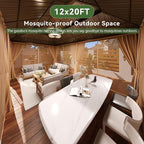 Aoxun 20x12 Gazebo Outdoor Hardtop Gazebo - Image 3