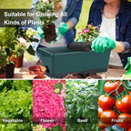 Window Box Planter 8 Pcs, 17 Inches Rectangle Flower Pots - Image 6