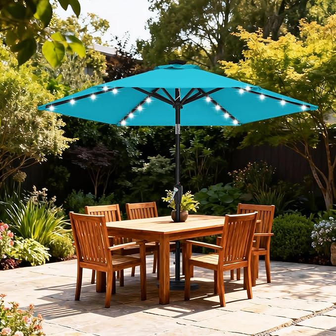 ABCCANOPY 7.5ft Solar 24 LED Lighted Patio Umbrella - Image 2
