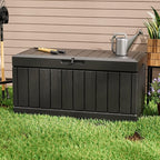 Greesum 82 Gallon Resin Deck Box All Weather Large Outdoor Storage - Image 3