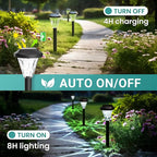 GIGALUMI 8 Pack Solar Lights Outdoor Waterproof, Outdoor Solar Lights - Image 3