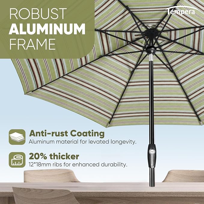 Tempera Patio Market Outdoor Table Umbrella - Image 5