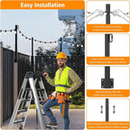 10 Pack String Light Poles, 2.8 Ft Light Poles - Image 6