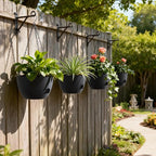 4 Pack 8 Inch Self Watering Hanging Planters - Image 6