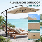 OLIXIS 9.7FT Offset Patio Umbrella - Image 2