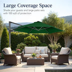 Best Choice Products 10ft Offset Cantilever Hanging Market Patio Umbrella - Image 4