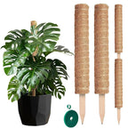 Moss Pole 26.4" Small Monstera Plant Support 2 Pcs Set by DIMROM