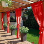 SpaceDresser Waterproof Outdoor Sheer Curtains - Image 4