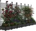 7 PCS Raised Garden Bed with Trellis & Privacy Screen, Flowers on Patio by Unknown