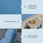 Outdoor Recliner Chairs Set of 2, Reclining Patio Chairs - Image 5