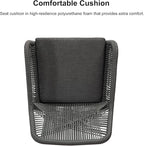 PURPLE LEAF Outdoor 24" Counter Height Bar Stools Chair Set of 2, All Weather - Image 6