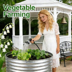 Round Galvanized Raised Garden Bed Kit, Round Galvanized Planter - Image 7