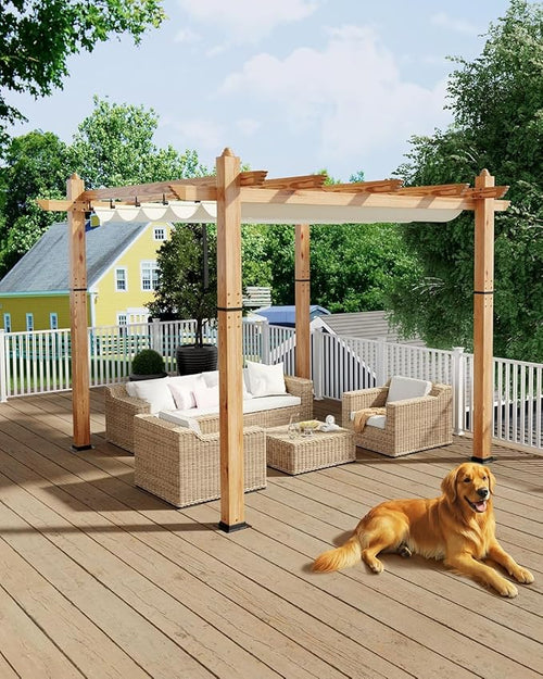 10 x 10 ft Aluminum Pergola by BouPower