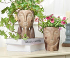 Face Planter Pots with Drainage Hole, Resin Head Planters - Image 6