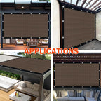 Mocha Sun Shade Cloth, Pergola Shade Cover - Image 7