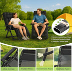 Suteck Zero Gravity Chair, Reclining Camping Lounge Chair w/Removable Cushion - Image 8