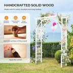 VINGLI 85in Wooden Arbor, Wedding Arch - Image 4