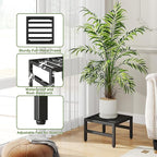 IBUYKE 3 Pack Metal Plant Stand Indoor Outdoor, Heavy Duty Small Flower Pot - Image 2