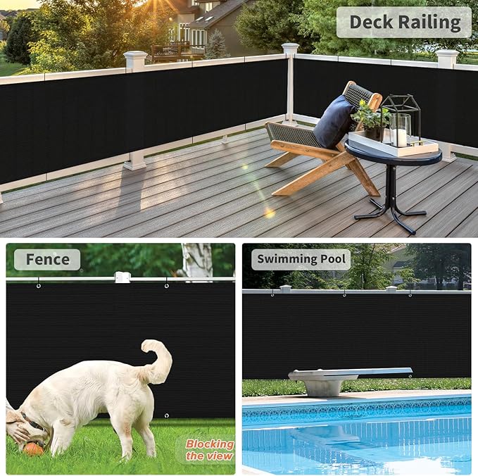 LOVE STORY Balcony Privacy Screen, UV Protection and Weather-Resistant - Image 4