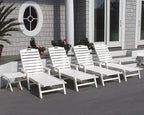POLYWOOD NCC2280MA-P Nautical Arms Chaise, One Size - Image 5