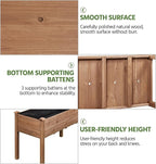 Yaheetech 2pcs Raised Garden Bed 48x24x30in Elevated Wooden Horticulture - Image 6