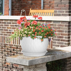 12/10/9 inch Large Plant Pots, 3 Pack Wide Flower Pots - Image 6