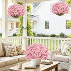 22 Pack Artificial Flowers Outdoor Fake Plants, Faux Flowers UV Resistant - Image 7