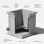 Veradek Brixton Series Cube Plastic Planter - Image 3
